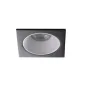 Support Spot Encastrable Plafond Gris Foncé 10W MR16/PAR16  88x88mm GU10 /Gx5.3