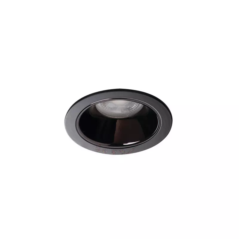 Support Spot Encastrable Plafond Noir 10W MR16/PAR16  Ø89mm GU10 /Gx5.3 IP20