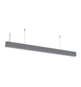 Suspension Luminaire Linéaire 40W 4000lm 120° IP20 1185mm Argent - Blanc du Jour 6000K