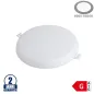 Downlight LED 24W étanche IP54 rond ∅170mm Blanc - Blanc du Jour 6000K