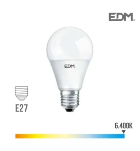 Ampoule LED E27 10W Ronde A60 équivalent à 60W - Blanc du Jour 6400K