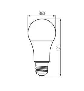 Ampoule LED Dimmable E27 A60 13,6W 1521lm (100W) - Blanc Chaud 2700K