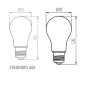 Ampoule LED E27 A70 18W 2450lm (149W) 320° - Blanc Chaud 2700K