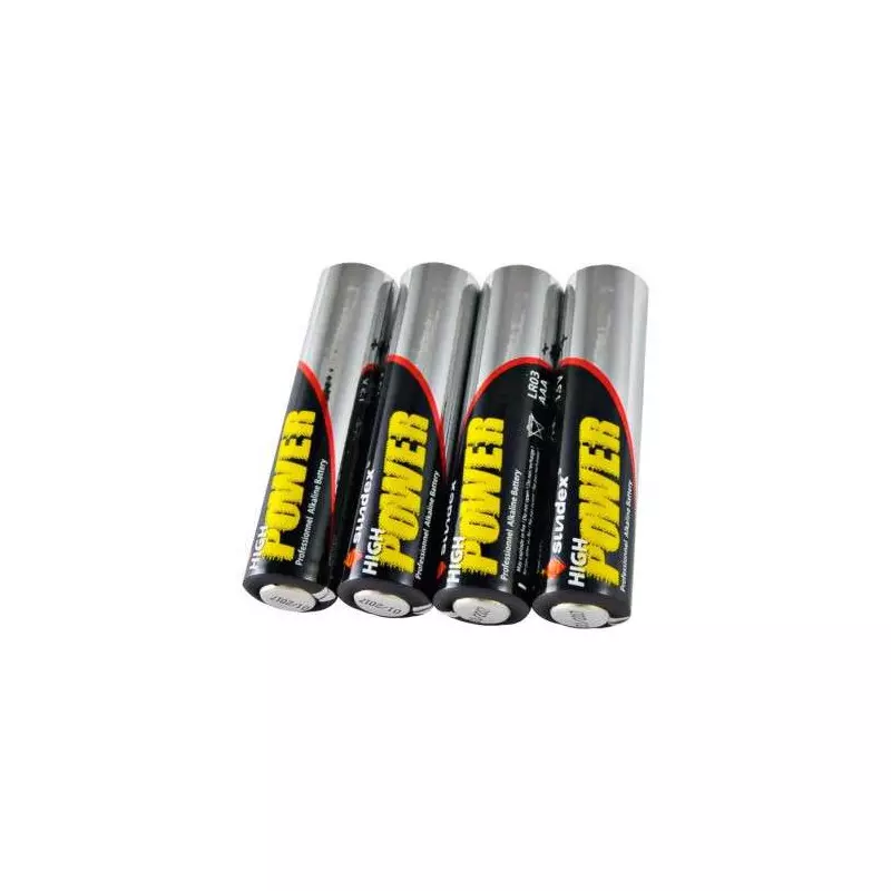 Pack de 4 Piles LR03 AAA Super Alcaline 12-48 SUNDEX