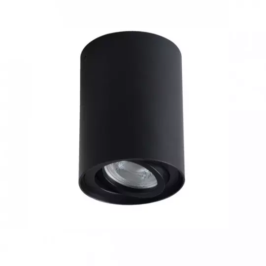 Plafonnier LED rond noir 10W 4200K - Eclairage intérieur