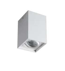 Plafonnier Saillie 10W GU10 PAR16 80x80mm Carré Blanc