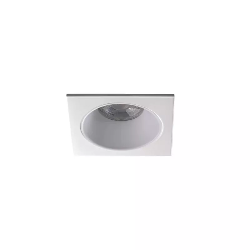 Support Spot Encastrable Plafond Blanc 10W MR16/PAR16  Ø75mm GU10 /Gx5.3 IP20