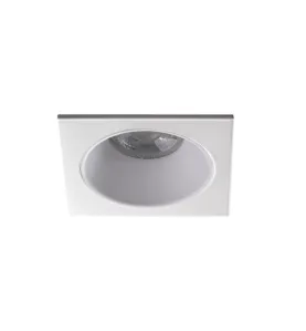 Support Spot Encastrable Plafond Blanc 10W MR16/PAR16  Ø75mm GU10 /Gx5.3 IP20