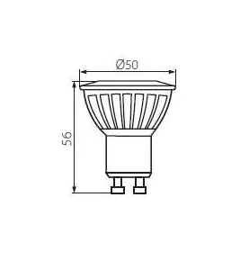 Spot LED GU10 9W grand angle éclairage 60W Blanc