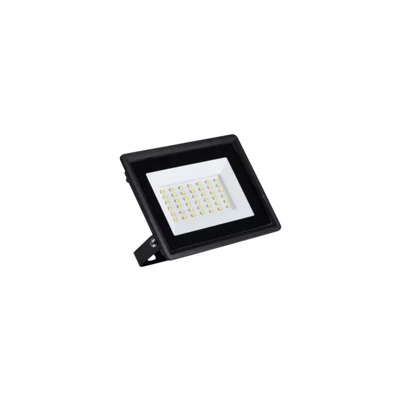 Projecteur LED 30W 2650lm Noir Étanche IP65 110° (240W) 122mmx150mm - Blanc Naturel 4000K