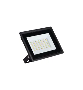 Projecteur LED 30W 2650lm Noir Étanche IP65 110° (240W) 122mmx150mm - Blanc Naturel 4000K