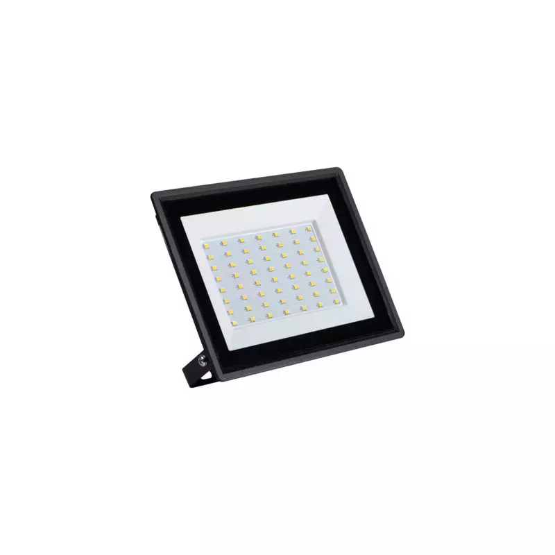 Projecteur LED 50W 4500lm Noir Étanche IP65 110° (400W) 150mmx180mm - Blanc Naturel 4000K