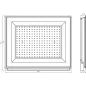 Projecteur LED 200W 19000lm Noir Étanche IP65 110° (1600W) 333mmx400mm - Blanc Naturel 4000K