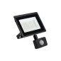 Projecteur LED à Détecteur 30W 2650lm Noir Étanche IP44 110° (240W) 189mmx150mm - Blanc Naturel 4000K