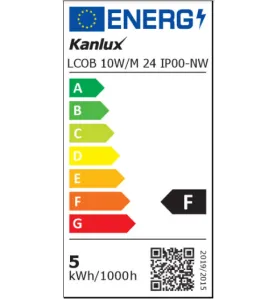 Ruban LED 10W/m 1m/1000lm 5m Étanche IP65 - Blanc Naturel 4000K