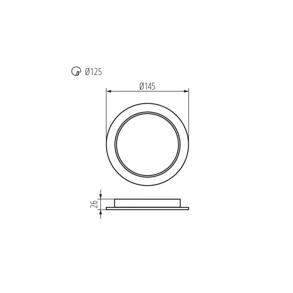 Spot LED Encastrable Compact Blanc 3W 300lm (25W) 120° AC220-240V - Blanc  Naturel 4000K perçage