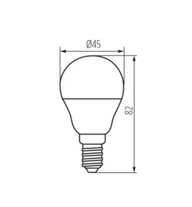 Ampoule LED 4,9W E14 G45 470lm 160° (40W) Ø45 - Blanc Naturel 4000K