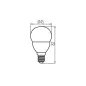 Ampoule LED 6,5W E14 G45 806lm 150° (60W) Ø45 - Blanc Chaud 3000K