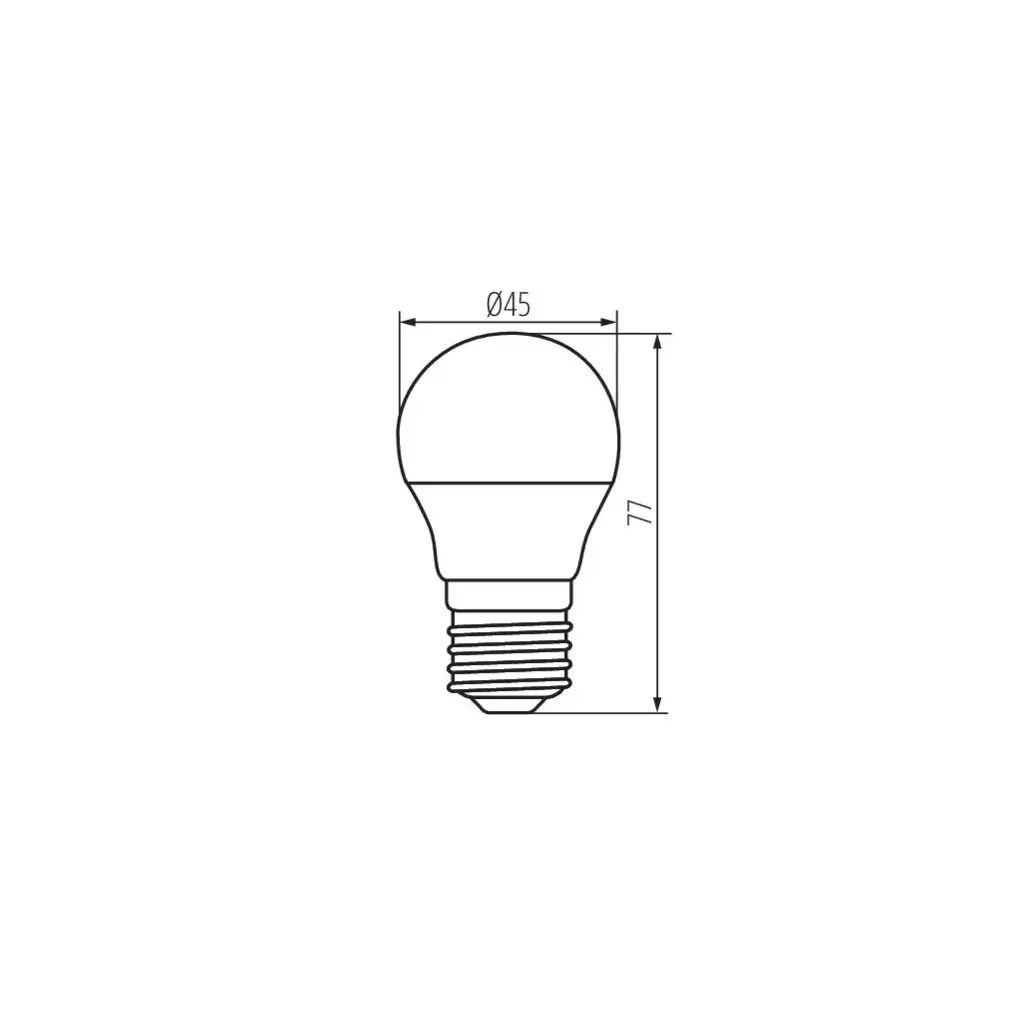Ampoule LED E14 4,5W 470lm (40W) 240° - Blanc Chaud 3000K