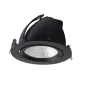 Spot LED Encastrable 23W 2510lm IP20 Noir Ø190mm -  Blanc Naturel 4000K