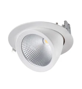 Spot LED Encastrable 33W 3670lm IP20 Blanc Ø190mm - Blanc Naturel 4000K