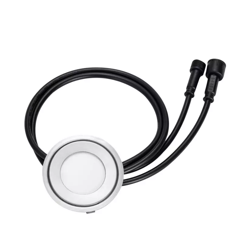 Mini spot LED encastrable rond ultra-plat RGBW 0,7W DC12V IP67