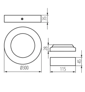 Spot LED Encastrable 24W 1680lm 110° IP20 ∅300mm - Blanc Naturel 4000K