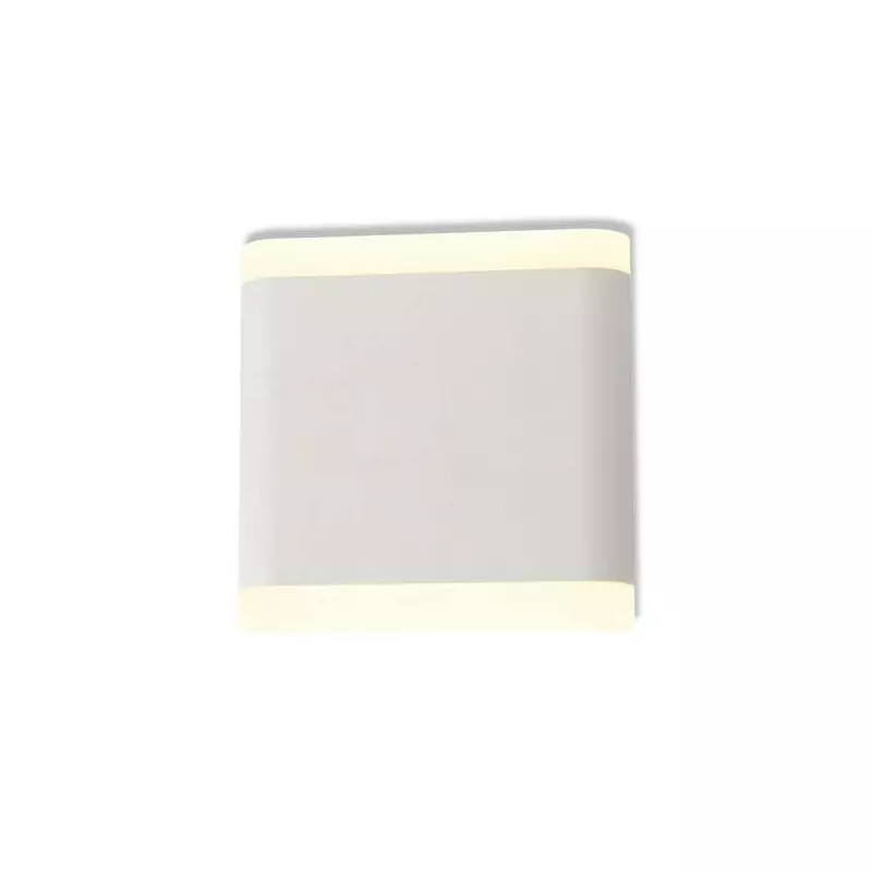 Applique Murale LED 6W Carré Blanche IP54 - Blanc Chaud 3000K