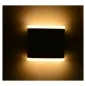 Applique Murale LED 6W 530lm (54W) Etanche IP54 IK08 115mmx29mm  Carré Grise - Blanc Chaud 3000K