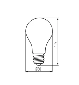 Ampoule LED E27 A60 10W 1520lm (99W) Ø60mm - Blanc Naturel 4000K