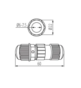 Connecteur pour Projecteur LED Étanche IP68