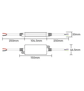 Contrôleur Étanche IP66 pour Ruban/Spot LED Bicolore CCT Radio-Fréquence / Alexa / Google Assistant 035S-P