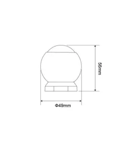 Détecteur de Mouvement PIR RadioFréquence 360° Étanche IP54 PIR1-RF