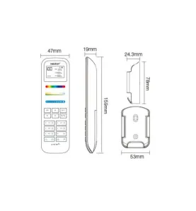 Télécommande RadioFréquence RGB+CCT Dimmable 100 Zones FUT100