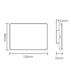 Télécommande Tactile Murale LED Dimmable RadioFréquence 4 Zones Blanc - RGB+CCT M4