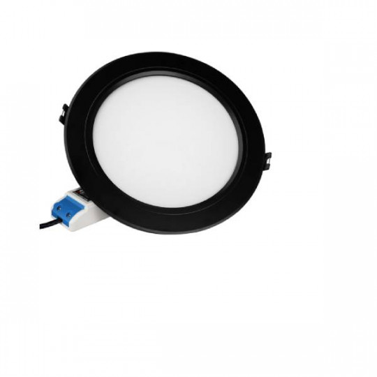 Spot LED Encastrable 6W 600lm 120° Non-Étanche IP20 Ø118mm Noir - RGB+CCT  068B