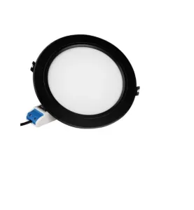 Plafonnier LED Encastrable Noir 12W 1100lm 120° IP20 Ø180mm - RGB+CCT 066B