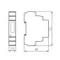 Compteur de Consommation Électrique pour Rail TH35 Circuit Monophasé