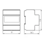 Compteur de Consommation Électrique pour Rail TH35 Circuit Triphasé