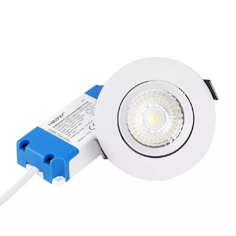 Spot LED Encastrable 6W 600lm 120° Ø118mm Zigbee 3.0 - Blanc CCT (2700K-6500K) DW2-06A-ZB