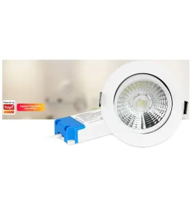 Spot LED Encastrable 12W 1000lm 30° Ø108.3mm Zigbee 3.0 - Blanc CCT (2700K-6500K) DW2-12W-ZB