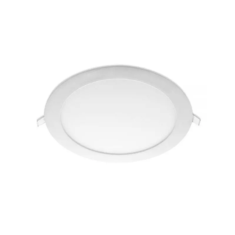 Plafonnier LED Encastrable Extra-Plat 18W 1620lm 160° Ø220mm Blanc - Blanc Chaud 3000K