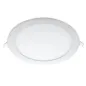 Plafonnier LED Encastrable Extra-Plat 18W 1620lm 160° Ø220mm Blanc - Blanc Chaud 3000K