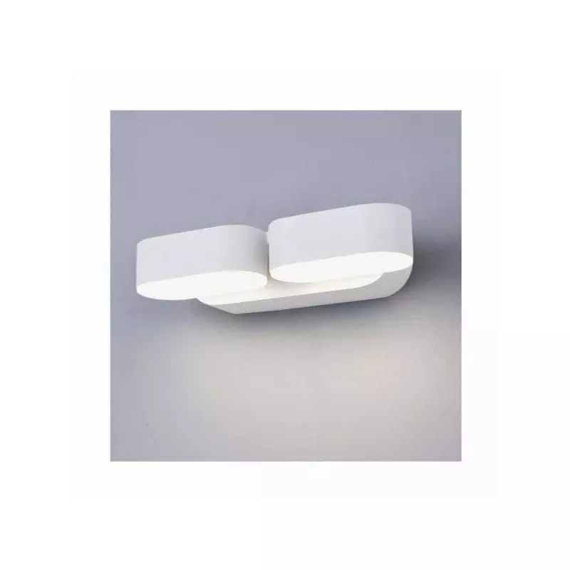 Applique LED murale 12W étanche IP54 Blanc - Blanc Chaud 3000K