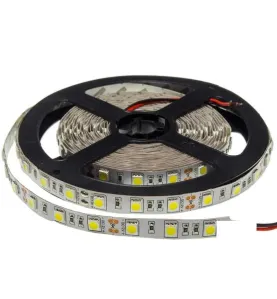 Ruban LED 14,4W/m DC12V 60LED/m longueur 5m - Blanc du Jour 6000K