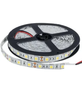 Ruban LED 14,4W/m DC12V 60LED/m longueur 5m - Blanc Naturel 4500K