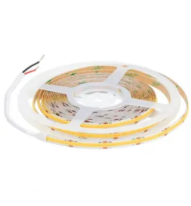 Ruban LED COB DC24V 12W/m 512LED/m IRC90 longueur 5m - Blanc Naturel 4000K