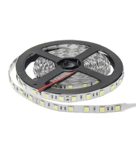 Ruban LED 14,4W/m 24V 60LED/m longueur 5m - Blanc du Jour 6000K