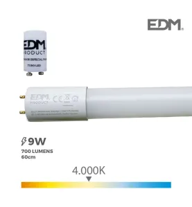 Tube LED T8 60cm 9W 700lm - Blanc Naturel 4000K