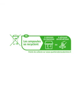 Ampoule LED E27 1W 240° Ø45mmx70mm - Vert